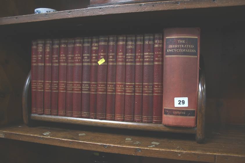 A cased set of books