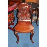 Victorian Mahogany hall chair