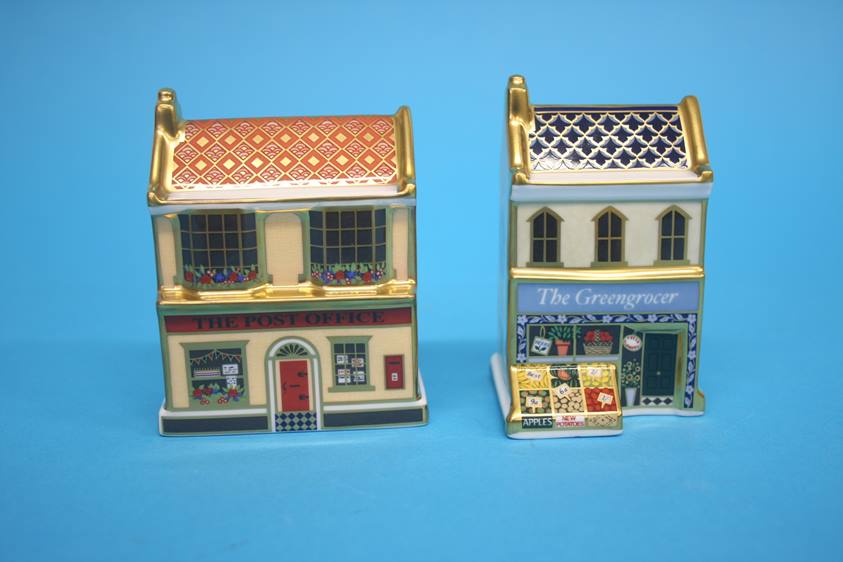 Royal Crown Derby paperweights, The Greengrocer, 2003, built in china stopper, The Sweet Shop, 2002, - Image 2 of 7