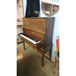 An oak cased Cramer of London travelling piano