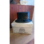 A top hat, with box