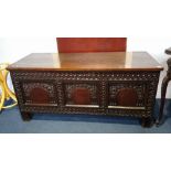 An oak coffer