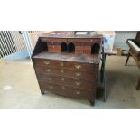 A Georgian mahogany bureau