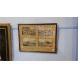 A series of four mounted Coursing scenes