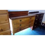 An Edwardian chest of drawers