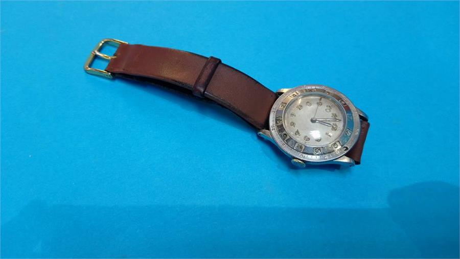 A vintage Movado chronomat wristwatch, rotating - Image 4 of 7