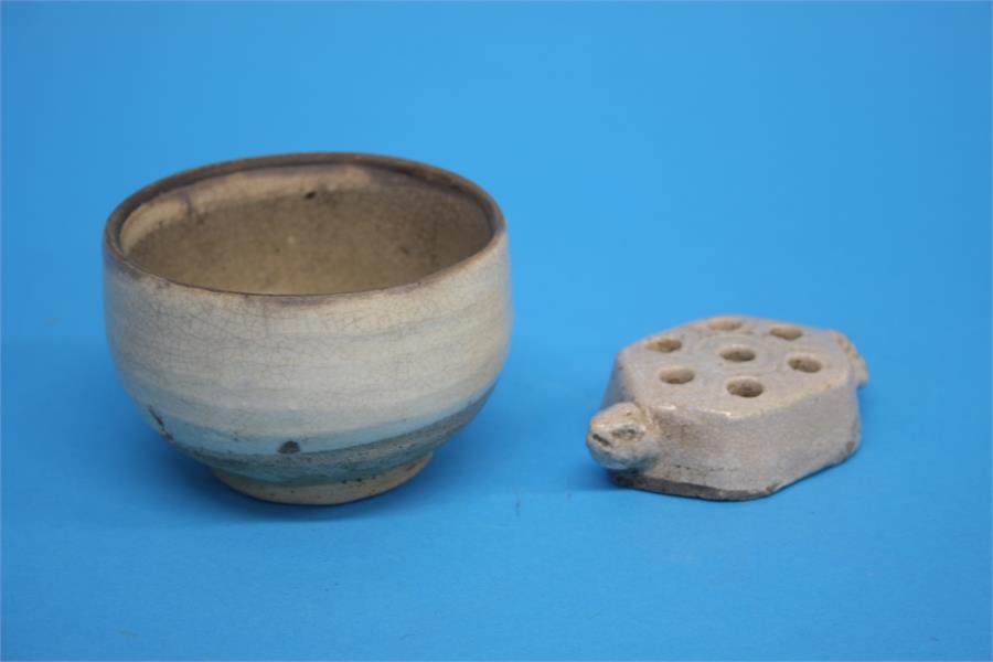 Two GE type objects, a bowl and tortoise (2)