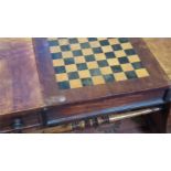 A William IV mahogany games table