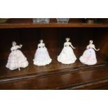 Four Royal Worcester figures