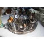 Assorted silver plate