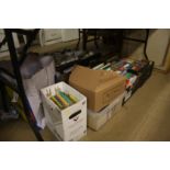 Five boxes of books and maps