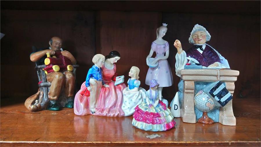 Five various Royal Doulton figures