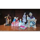 Five various Royal Doulton figures