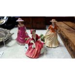 Three Royal Doulton figures