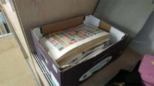 A box of stamps and 1st day covers etc.