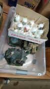 A quantity of Kinkade Hawthorn village models and twelve Danbury mint bells