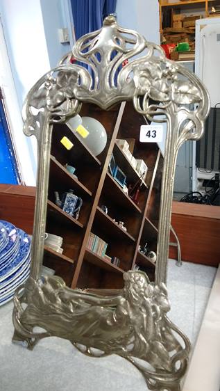 An Art Nouvaeu style mirror