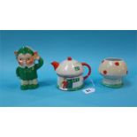 A Shelley Mabel Lucie Attwell three piece Boo Boo tea set