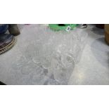 Quantity of cut glass