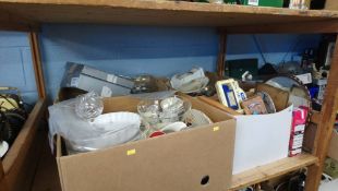 Four boxes of assorted china etc.