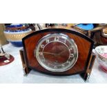 Walnut Deco clock