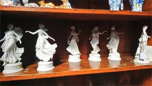 Six Wedgwood 'Dancing Hours' figures