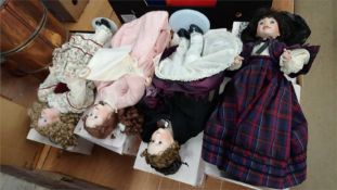 Four boxed Ashton Drake dolls