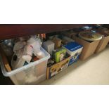 Nine boxes of household items