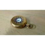 Gold plated 1/2 Hunter pocket watch