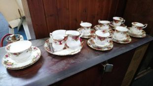 A Royal Albert 'Old Country Roses' tea set