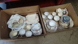 Various tea sets, Minton and Crown Ducal etc.