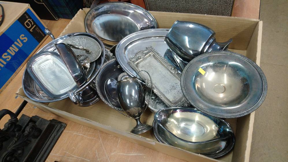 A box of metal wares