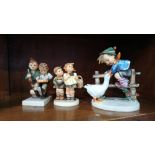 Three Hummel figures