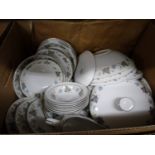 Four boxes including part dinner service