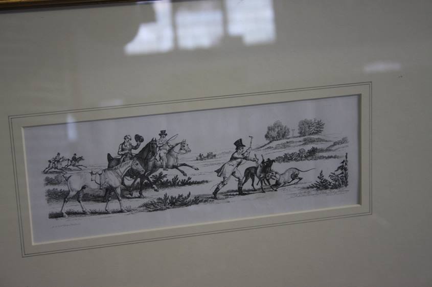 Set of four modern hunting prints, 11cm x 31cm - Image 7 of 16