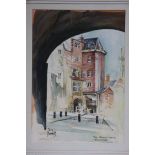 Terry Donnelly, watercolours, Signed, 'The Black G