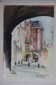 Terry Donnelly, watercolours, Signed, 'The Black G