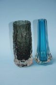A Whitefriars by Geoffrey Baxter bark vase and ano