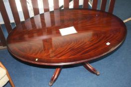 A Bridgecraft oval coffee table