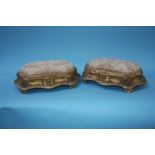 A good pair of late 19th Century giltwood footstoo