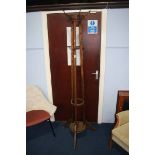 An oak coat stand