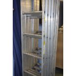Two sets of aluminium property ladders