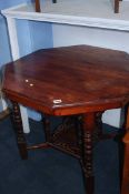 An octagonal occasional table