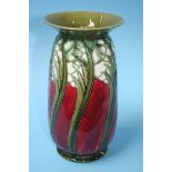A Minton Secessionist Art Nouveau vase, with tube