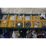 A jewellery box and contents