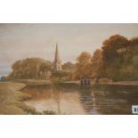 Pair of watercolours, monogrammed, 'Landscapes', 2