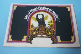 A copy of the 1969 Isle of Wight music festival pr