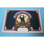 A copy of the 1969 Isle of Wight music festival pr