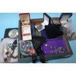 Quantity of costume jewellery in one tray