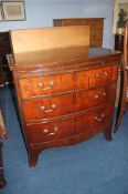 A 19th Century mahogany bow front chest of drawers